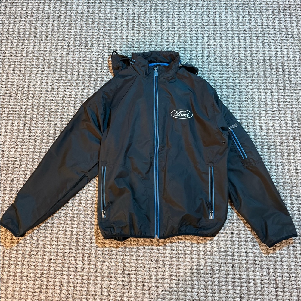 Choko Authentics Black Ford Jacket with Blue Lining